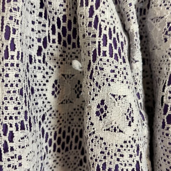 Handmade‎ Skirt Lace Purple White Elastic Waistband Country Line Dance Rodeo - Picture 8 of 10